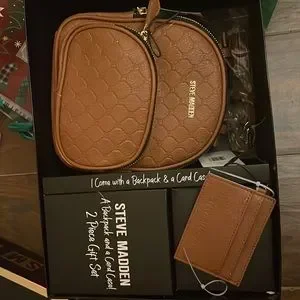 Brand new steve madden backpack+card case gift Steve Madden | Bags | Steve Madden 2 Piece Gift Set Backpack  main image 3